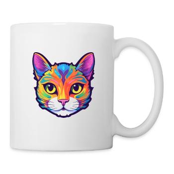 European Shorthair Cat Watercolor Cartoon Kawaii - Mug - white - Right