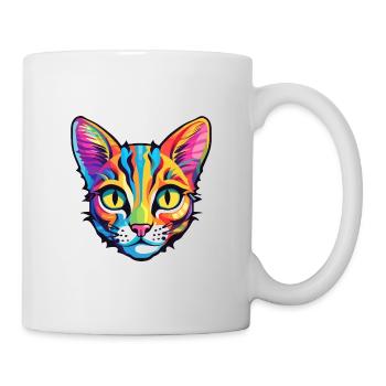 Bambino Katze Rasse Aquarell Cartoon Kawaii Haustier - Tasse - Weiß - Rechts