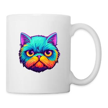 Exotic Shorthair Cat Watercolor Cartoon Kawaii - Mug - white - Right