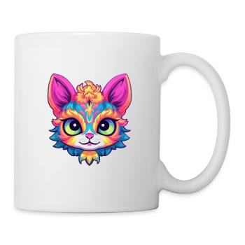 Singapura Cat Breed Aquarelle Dessin Animé Kawaii Pet - Mug blanc - blanc - Droite