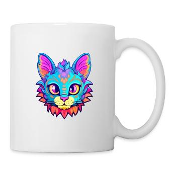 Minskin Cat Breed aquarelle Cartoon Kawaii Pet - Mug blanc - blanc - Droite