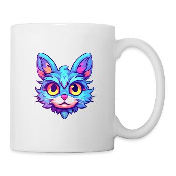 Manx Cat Breed Aquarelle Dessin Animé Kawaii Pet - Mug blanc - blanc - Droite