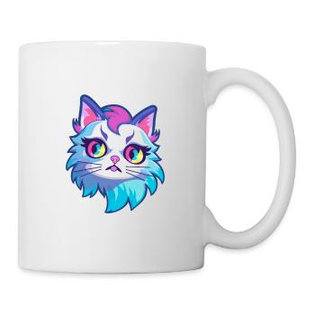 Ragdoll Cat Breed Aquarelle Cartoon Kawaii Pet - Mug blanc - blanc - Droite