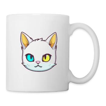 Burmesische Katze Rasse Aquarell Karikatur Kawaii Haustier - Tasse - Weiß - Rechts