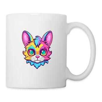 Birma Heilige Katze Rasse Aquarell Karikatur Kawaii - Tasse - Weiß - Rechts