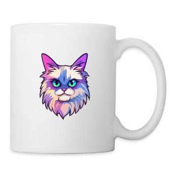Bengal Katze Rasse Aquarell Karikatur Kawaii Haustier - Tasse - Weiß - Rechts