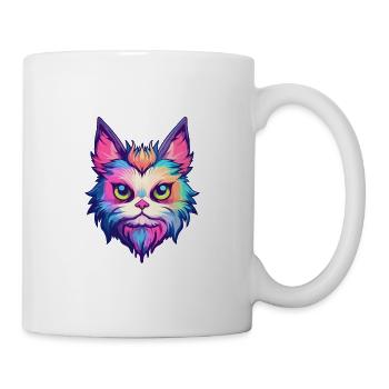 Birman Cat Breed aquarelle dessin animé Kawaii Pet - Mug blanc - blanc - Droite