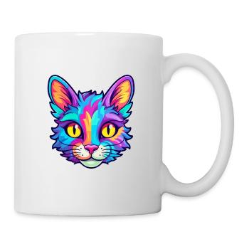 Aegean Cat Breed Watercolor Cartoon Kawaii Pet - Mug - white - Right