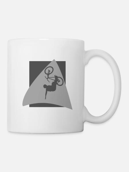 Mountainbike MTB - Tasse - Weiß