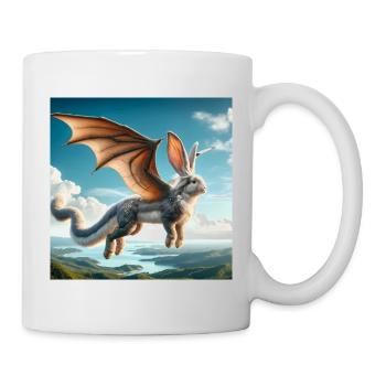 Flying Bunny Dragon #02 - Mug - white - Right