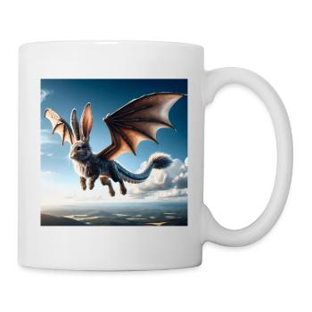 Fliegender Hase Drache #01 - Tasse - Weiß - Rechts