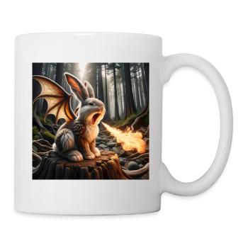 Fire Breathing Bunny Dragon #23 - Mug - white - Right