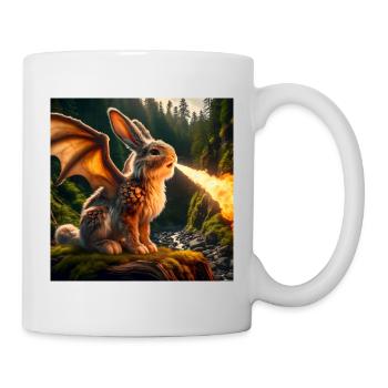 Fire Breathing Bunny Dragon #22 - Mug - white - Right