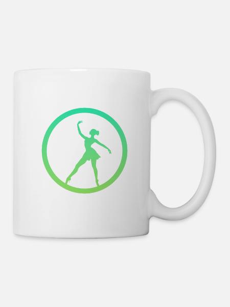 Ballerina Balletttänzerin Ballett - Tasse - Weiß