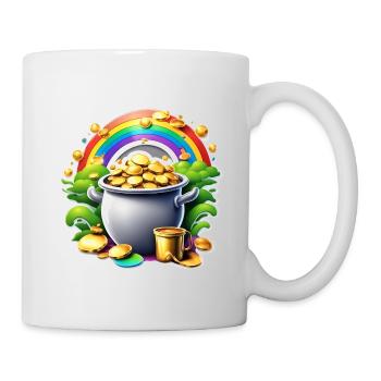 Rainbow / Pot of Gold / Good Luck / Colorful / Weather - Mug - white - Right