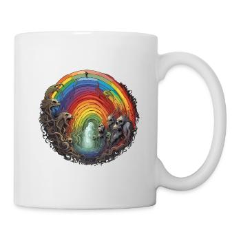 Rainbow / Demon / Monster / Weather / Horror - Mug - white - Right