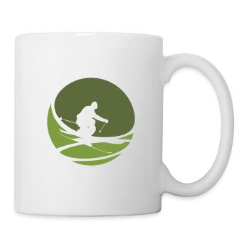 Schifahrer Skifahren Skifahren - Tasse - Weiß - Rechts