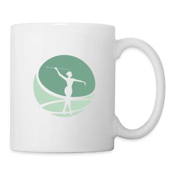 Bâton de tournage de barre de tournage Twirling Twirling - Mug blanc - blanc - Droite