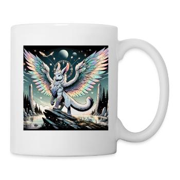 Mythischer Hasendrache - Tasse - Weiß - Rechts