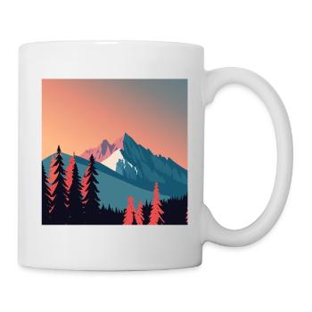 Berglandschaft - Tasse - Weiß - Rechts