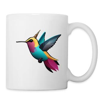 Einhorn-Kolibri - Tasse - Weiß - Rechts