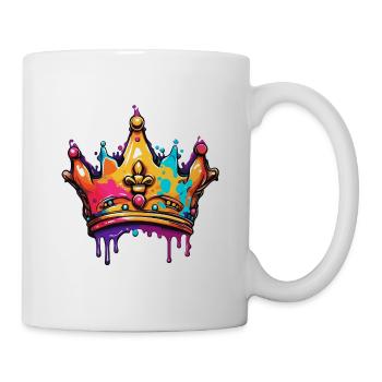 Krone / Königlich / Prinz / Prinzessin / Märchen - Tasse - Weiß - Rechts