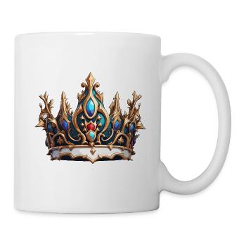 Krone / Königlich / Prinz / Prinzessin / Märchen - Tasse - Weiß - Rechts