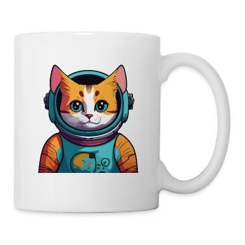 Astrokatze - Tasse - Weiß - Rechts