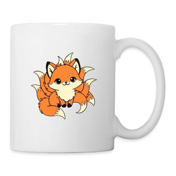 Roter Neunschwänziger Fuchs - Tasse - Weiß - Rechts