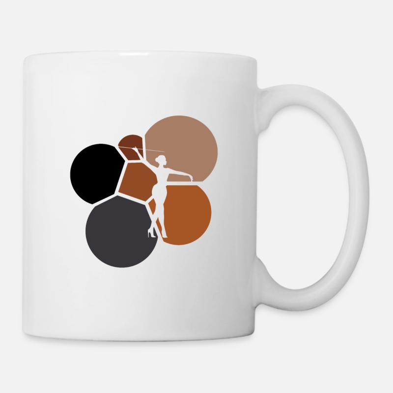 Gymnastique virevoltante - Mug blanc - blanc
