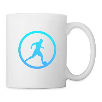 Beachball Fußballspieler Strandfußball - Tasse - Weiß - Rechts