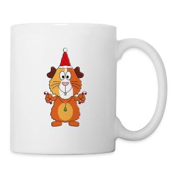 MEERSCHWEINCHEN - ZUCKERSTANGEN - WEIHNACHTEN - Tasse - Weiß - Rechts