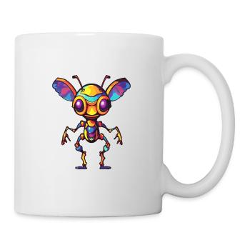 Fourmi Aquarelle Colorée Dessin Animé Kawaii Animal - Mug blanc - blanc - Droite