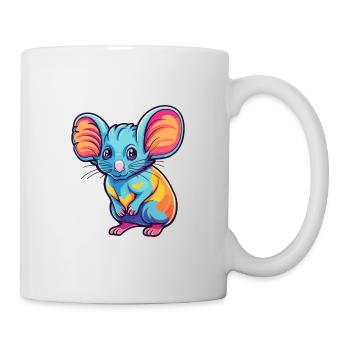 Elephant Shrew Colorful Watercolor Cartoon Kawaii - Mug - white - Right