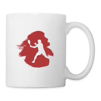 Joueur de squash Joueur de squash Squash - Mug blanc - blanc - Droite