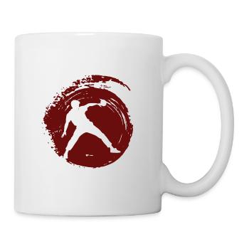 Balle de tennis de table Raquette de tennis de table - Mug blanc - blanc - Droite