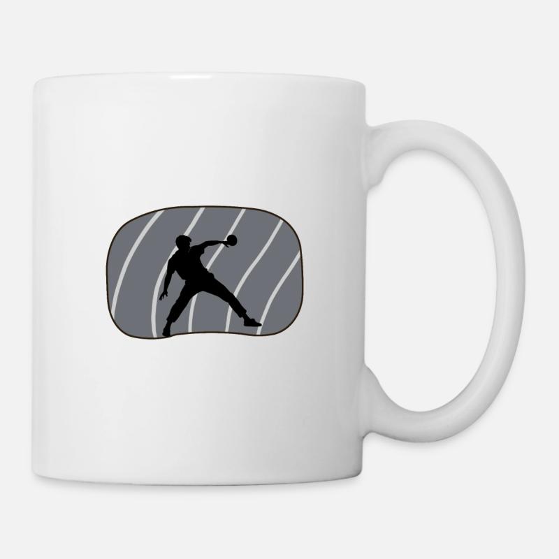 Tennis de table Tennis de table Raquette de tennis de table - Mug blanc - blanc