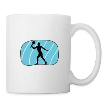 Beach Tennis Joueur de tennis Beach Tennis - Mug blanc - blanc - Droite