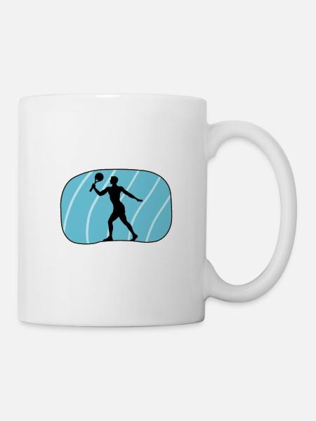 Beach Tennis Joueur de tennis Beach Tennis - Mug blanc - blanc