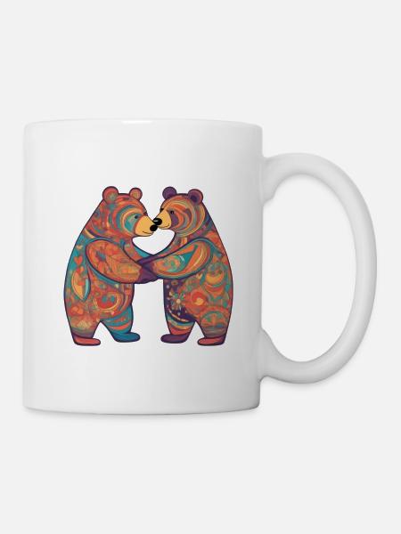 Two Bears Art - Tasse - Weiß