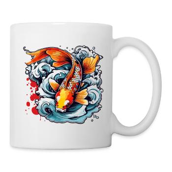 Koi Carp / Fish / Japanese / Pond / Water - Mug - white - Right