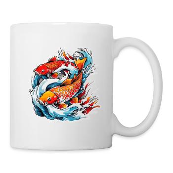 Koi Carp / Fish / Japanese / Pond / Water - Mug - white - Right