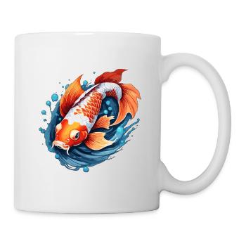 Koi Carp / Fish / Japanese / Pond / Water - Mug - white - Right