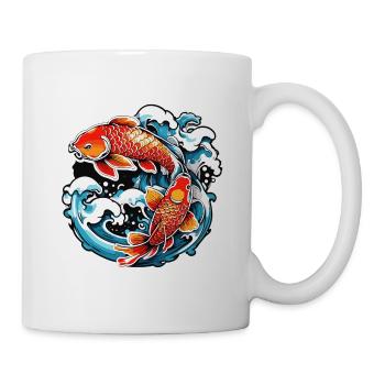 Koi Carp / Fish / Japanese / Pond / Water - Mug - white - Right