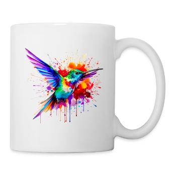colibri en aquarelle - Mug blanc - blanc - Droite