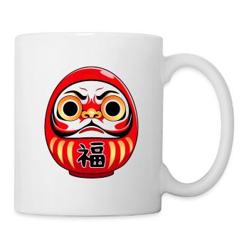Daruma Doll - Anime Shirt - Tasse - Weiß - Rechts