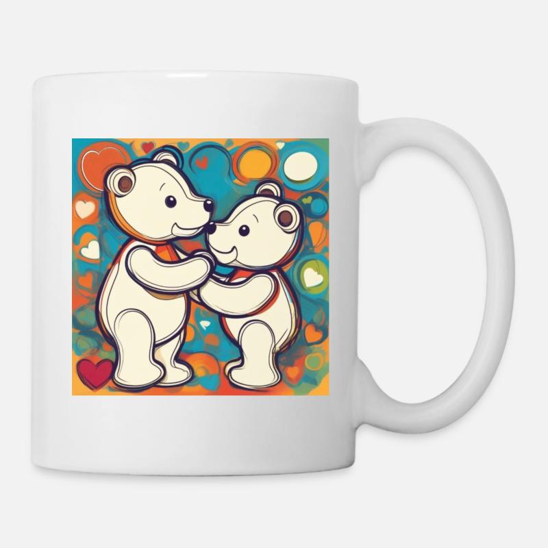 Lovely Bears - Two Teddys - Teddy Bears - Tasse - Weiß