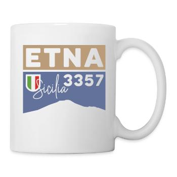 Etna Etna Mongibello volcano mountain Sicily souvenir - Mug - white - Right