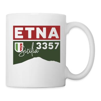 Etna Etna Mongibello volcano mountain Sicily souvenir - Mug - white - Right