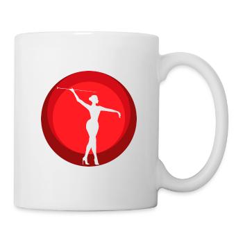 Stabdrehen Gymnastik Gymnastik - Tasse - Weiß - Rechts